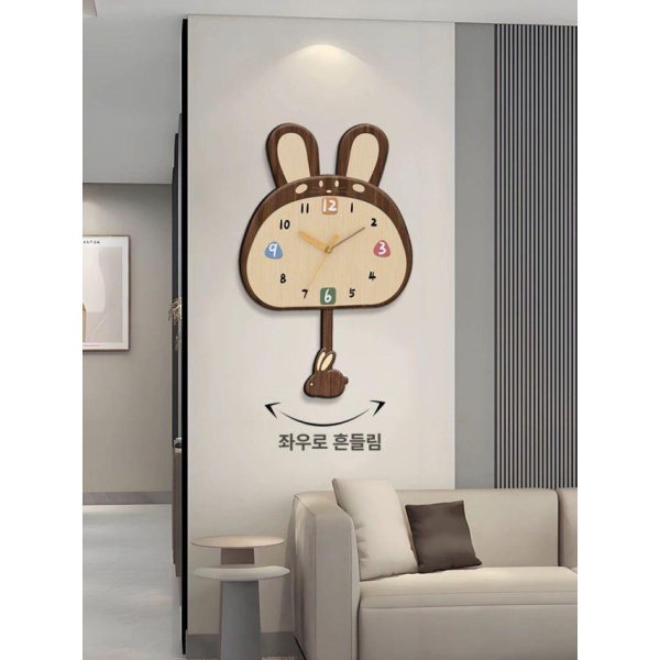 모던홈 대형 인테리어 만년 달력 유니크 조용한 가정용 시계 거실벽시계 석영 집 30x30 중형 30x30 - 상세 이미지 4