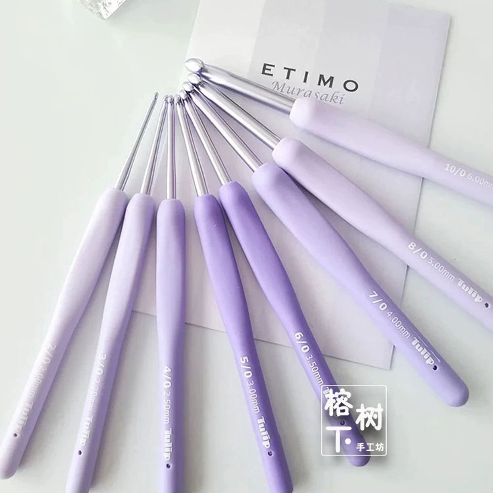튤립 에티모 라벤더 세트 TEM00 코바늘 무라사키 A. 스포트 히로시마 퍼플 8 mm 개 - 상세 이미지 5