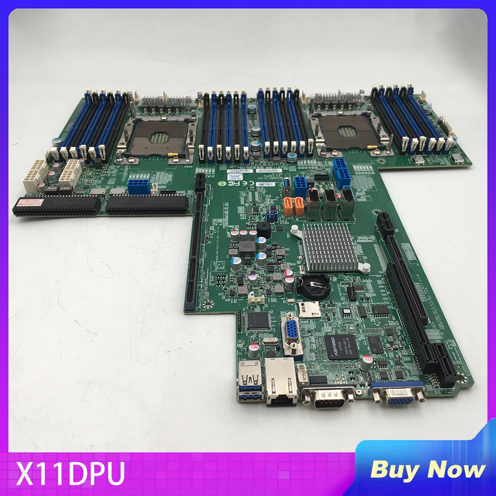 마더보드 대 Xeon 확장 프로세서 14개 SATA36Gbps 포트 X11DPU듀얼 소켓 LGA-3647 컨트롤러
