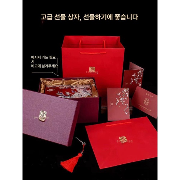 럭셔리 자개 이중문 악세서리 보관함 수납함 주얼리박스 반지 목걸이 보관 팔찌 케이스 까치와 모란-소 까치와 모란-소 - 상세 이미지 3