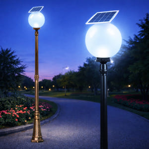 솔라콤 태양광 가로등 조명 태양열 LED 전등 25호 1.8M 솔직 후기 | 실제 배치 사진 포함 - 상품 이미지 1