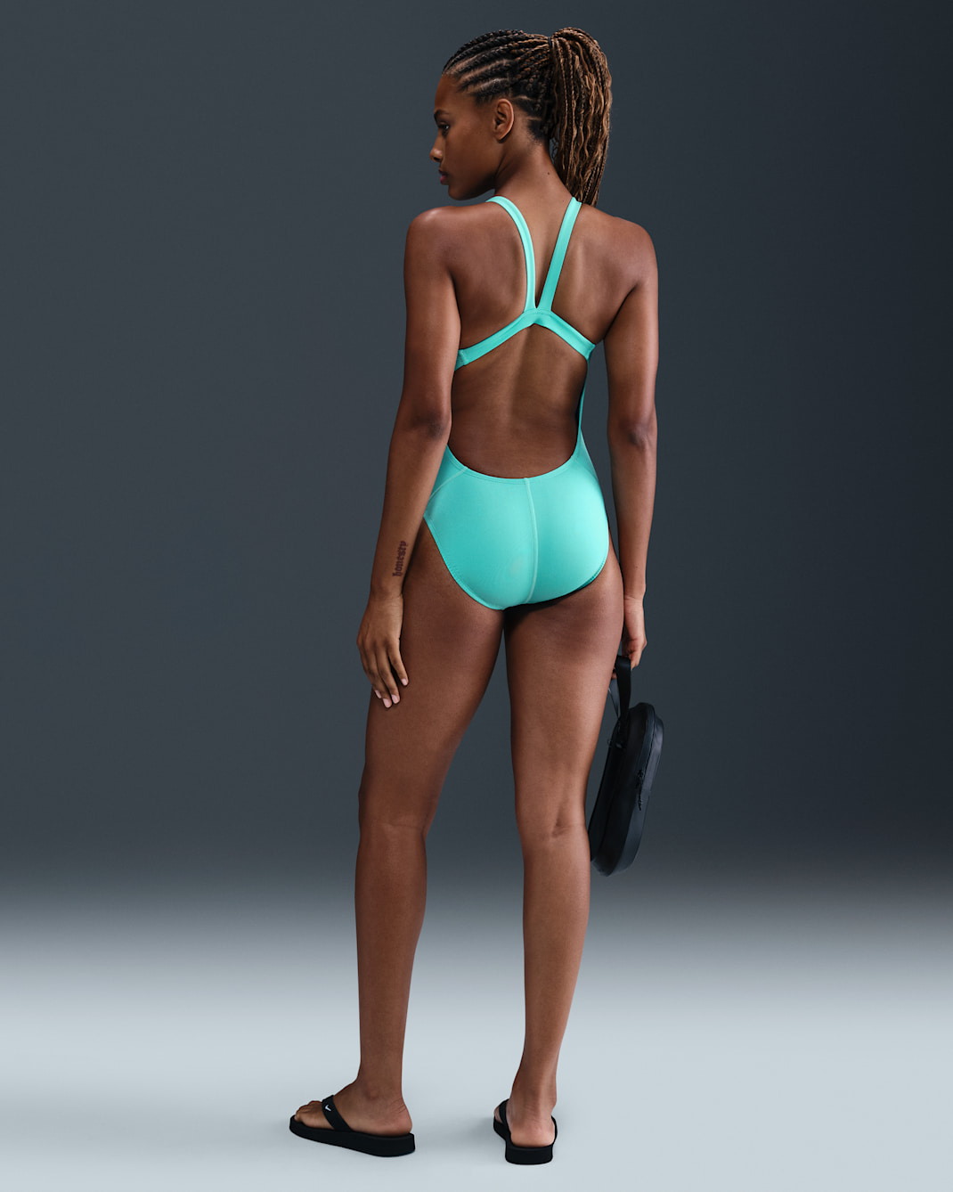 나이키스윔 Essential Fastback One Piece Bleached Turquoise - 상세 이미지 5