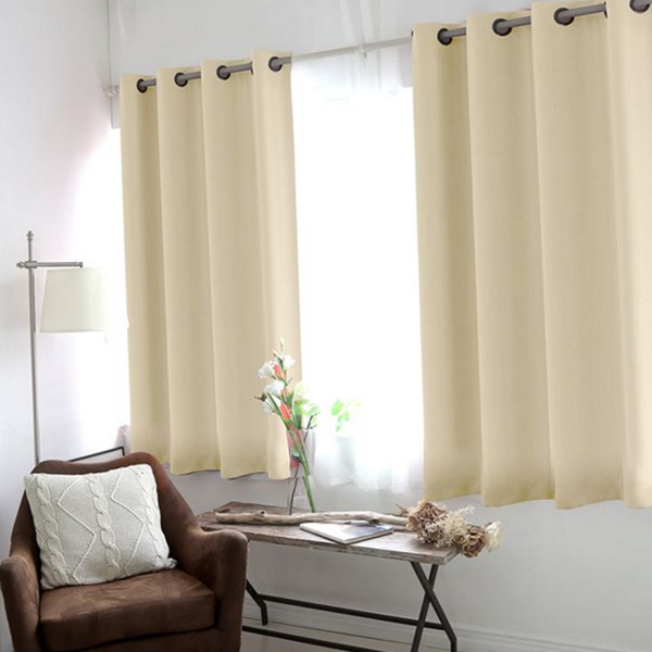 아이 아일렛 형 암막 커튼 거실 방한 암막 커튼 3중직