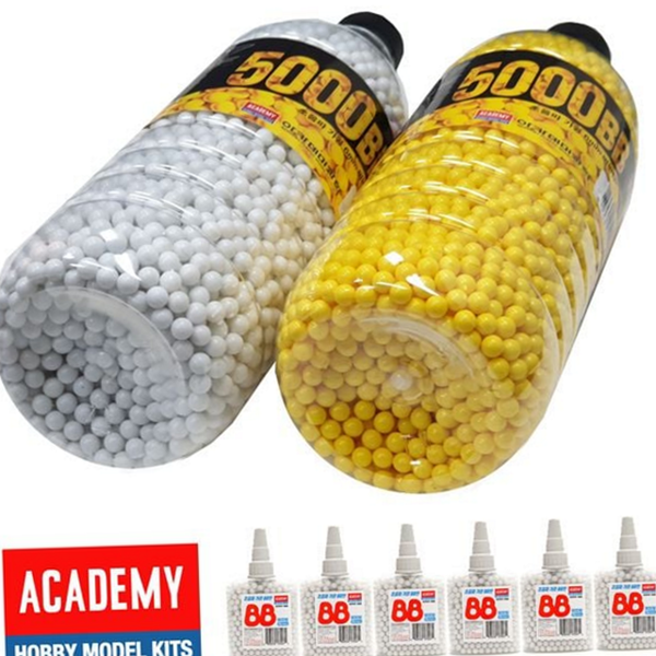 대용량 6mm 비비탄 5000발 장난감 비비탄 서바이벌 경기용 페트병 정밀 - 상품 이미지