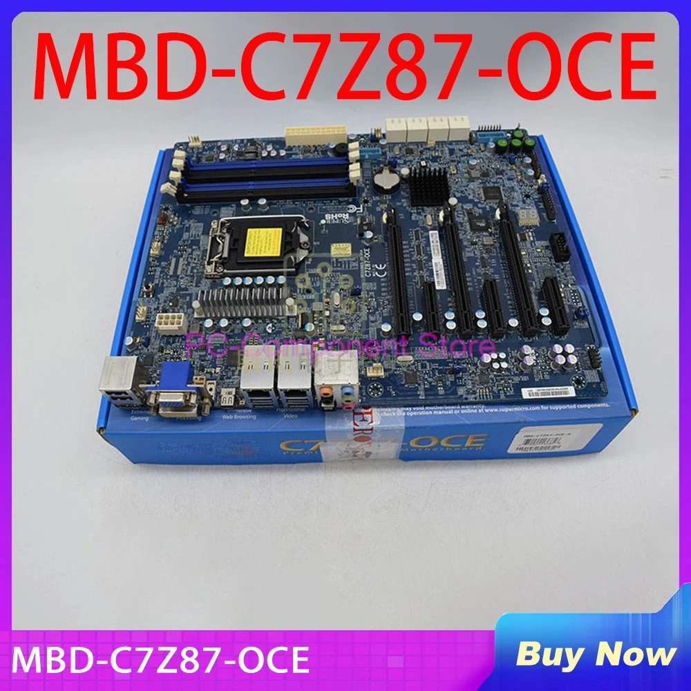 SuperMicro Z87 1150 PCIE SATA IPMI MBD-C7Z87-OCE서버 마더보드