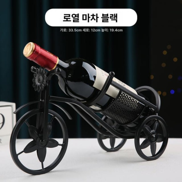 고급스러운 백조형 와인랙 와인거치대 와인보관 와인진열 와인잔거치대 와인홀더 장식품 고동색 차형-샴페인색 이미지 6