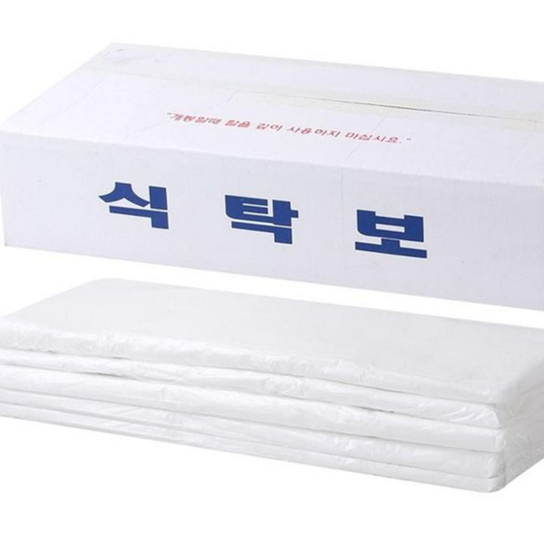 일회용 비닐 식탁보 직사각형 평판 식탁보 식당용 방수 대형