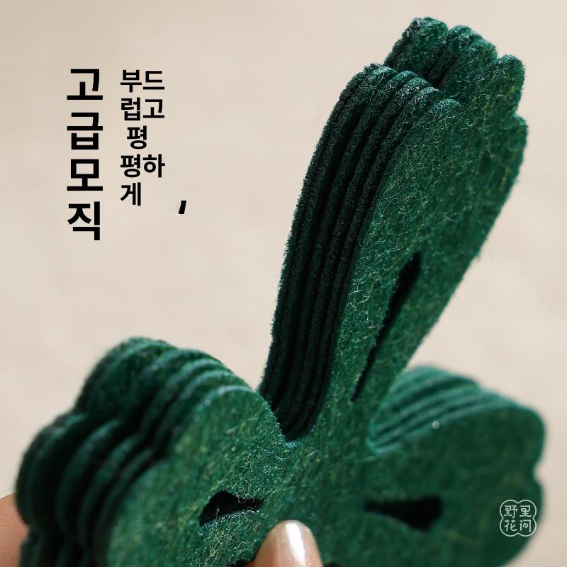 찻잔 보호패드 충격방지 패브릭 티코스터 세트 20개 세트 30개 9.5x9.5cm - 상세 이미지 3