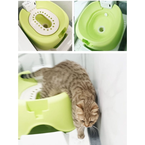 프리미엄 자동 고양이 화장실 로봇 변기 배변기 모래 리터 쓰레기 전동 배변 처리기 B 모델 그린 감지 및 수동 출수 B 모델 그린 자동 감지 및 수동 출수 - 상세 이미지 4