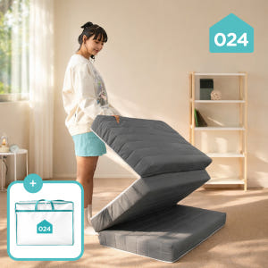 024홈 국민토퍼 3단 접이식 토퍼 매트리스 푹신한 바닥 침대 8cm 멀... 솔직 후기 | 실제 배치 사진 포함 - 상품 이미지 1