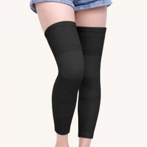 두꺼운 롱 무릎 보호대 따뜻한 무릎 보온대 방한대 겨울 - 상품 이미지