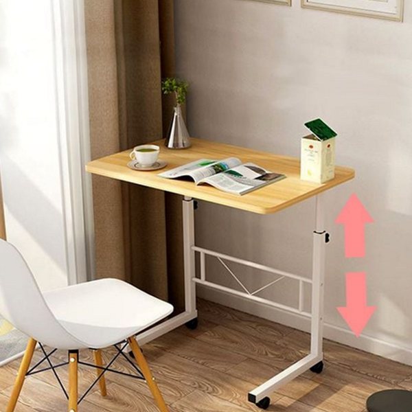 바퀴형 높이 조절 테이블 노트북 이동식 사이드 테이블 침대용 소파용