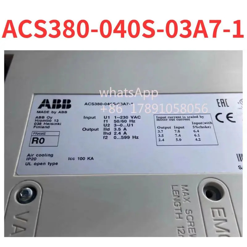ACS380-040S-03A7-1 주파수 변환기 리퍼 완료