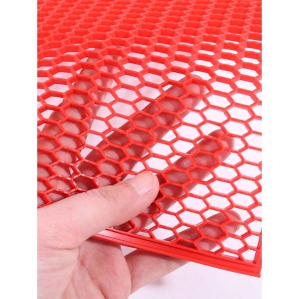프리미엄 잔디보호 펜션 매트 조경 회색 그물 레드 바닥 덮개 다공 레드 다공 90cmx100cm 4mm - 상세 이미지 4