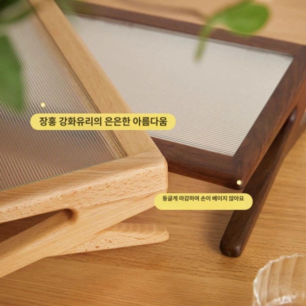 모던 라탄 아크릴 스툴 공간활용 투명면 선반 ㄷ자의자 식탁 수납 560x250x95mm B 수납 선반 560x250x95mm B - 상세 이미지 5