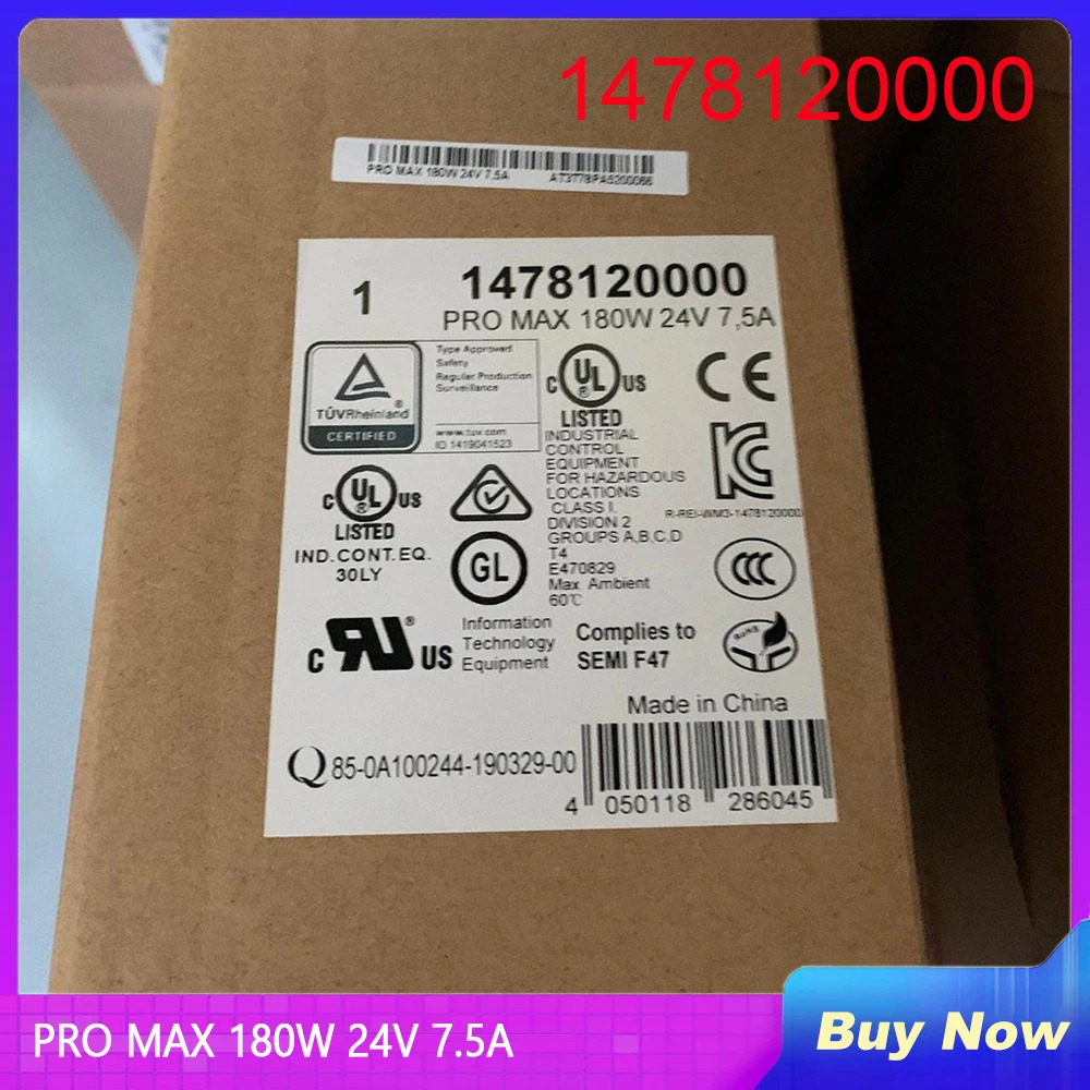 1478120000  Weidmuller 전원공급장치 PRO MAX 180W 24V 7.5A용