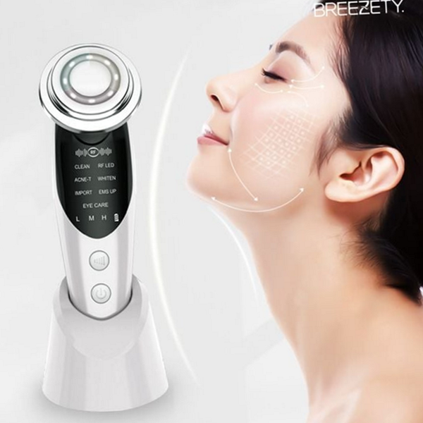 갈바닉 얼굴 마사지기 rf 고주파 마사지기 홈케어 탄력 - 상품 이미지
