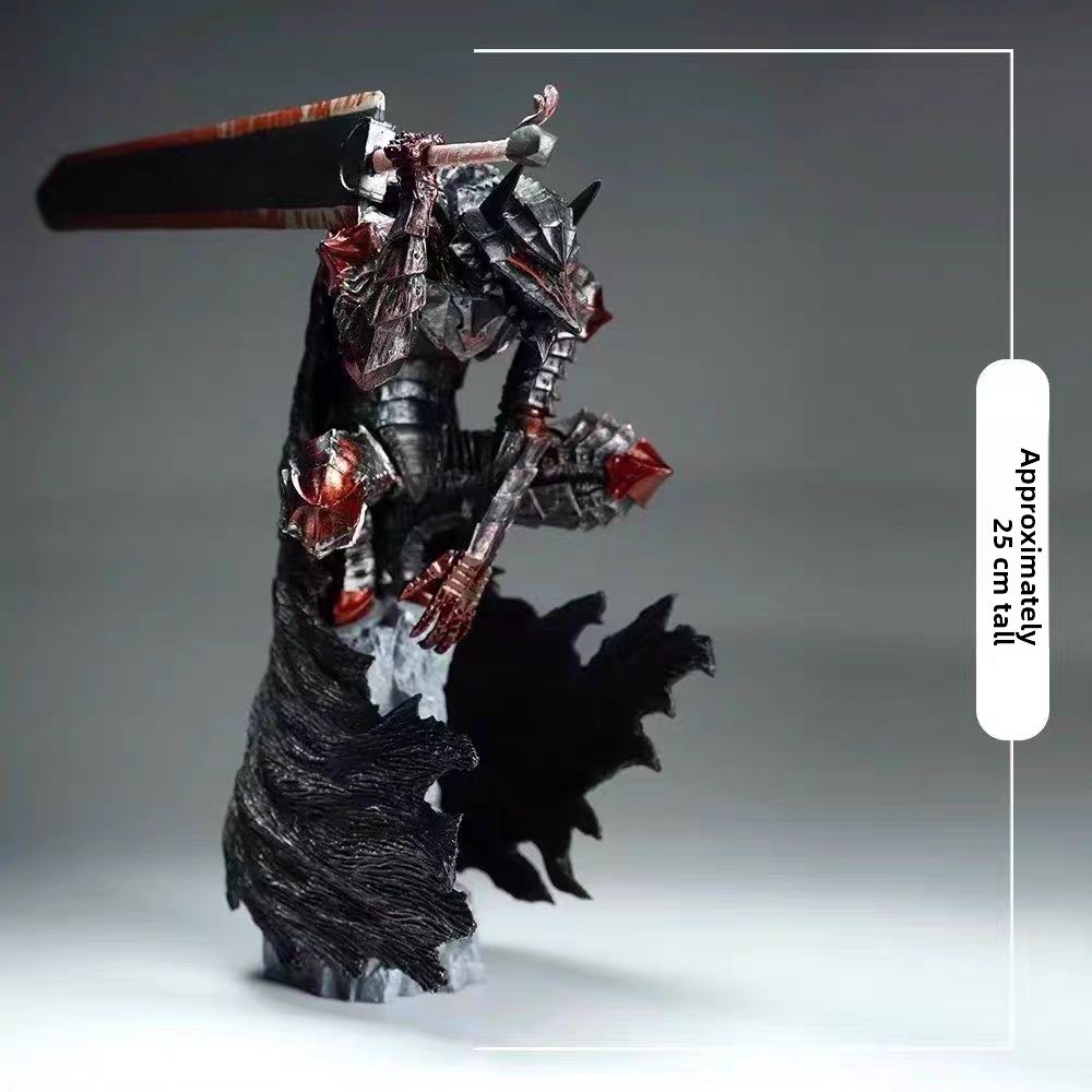 베르세르크 가츠 광전사 피규어 스태츄 동상 A. 가츠 피 묻은 버전 높이 약 25cm 이미지 6