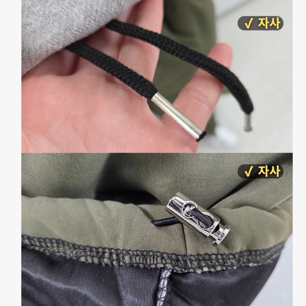 남자패딩바지 누빔 솜 작업복 카고 와이드 건빵 전술 팬츠 바지 이미지 8