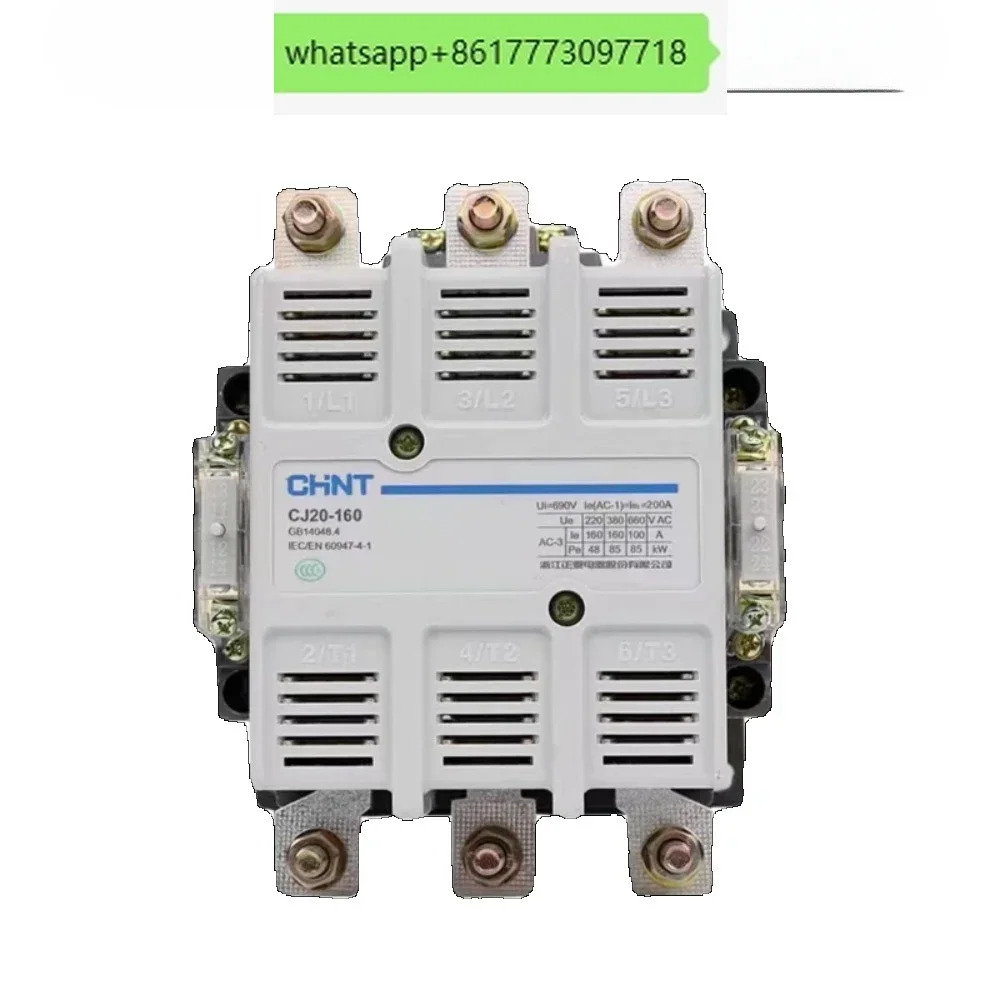 Chint AC 접촉기 CJ20-100 cj20-160 400 630A 실버 터치 포인트 단상 220V 380V
