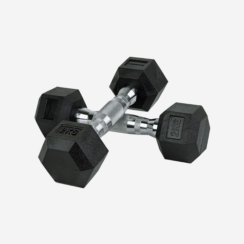 짐맨 PEV 육각 덤벨 냄새없는 아령 2kg, 2개 - 상품 이미지
