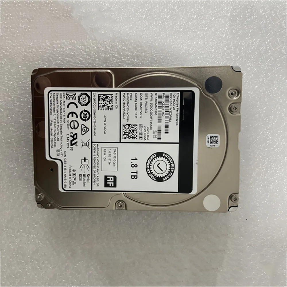 DELL 서버하드 1.8T 10K 2.5 인치 SAS 12G 0RVDCJ RVDCJ ST1800M0198 1.8TB