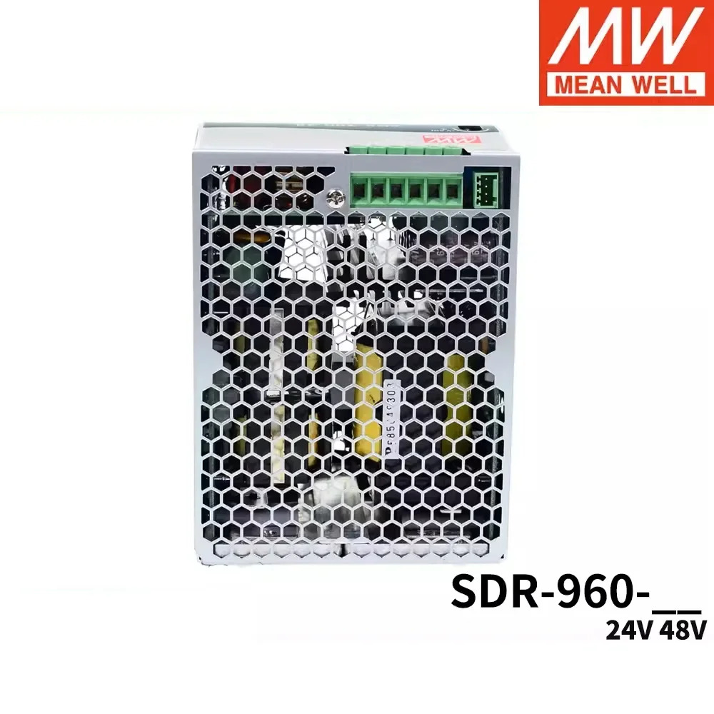MEAN WELL SDR-960-24 SDR-960-48 960W PFC 기능 단일 산업가이드 레일 SDR-960