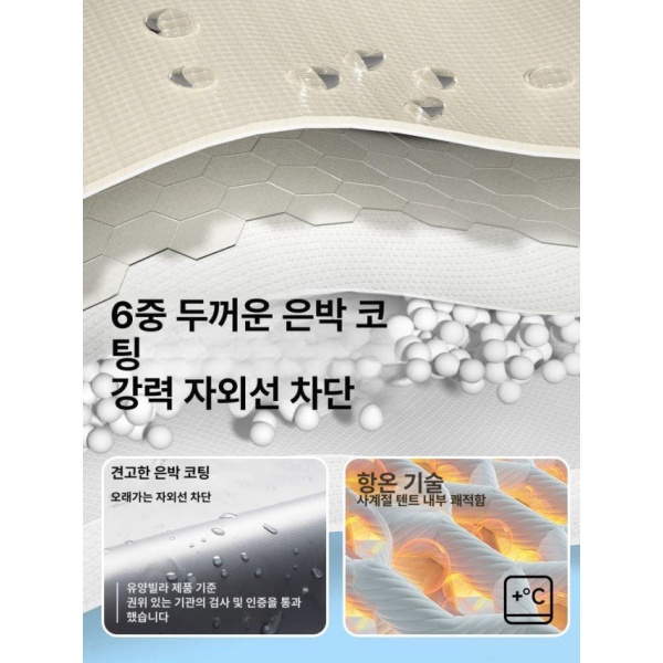 프리미엄 원터치텐트 방수 에어텐트 대형 겨울 경량 야외 1실 1홀방습 매트 1실 1홀방습 매트 - 상세 이미지 4