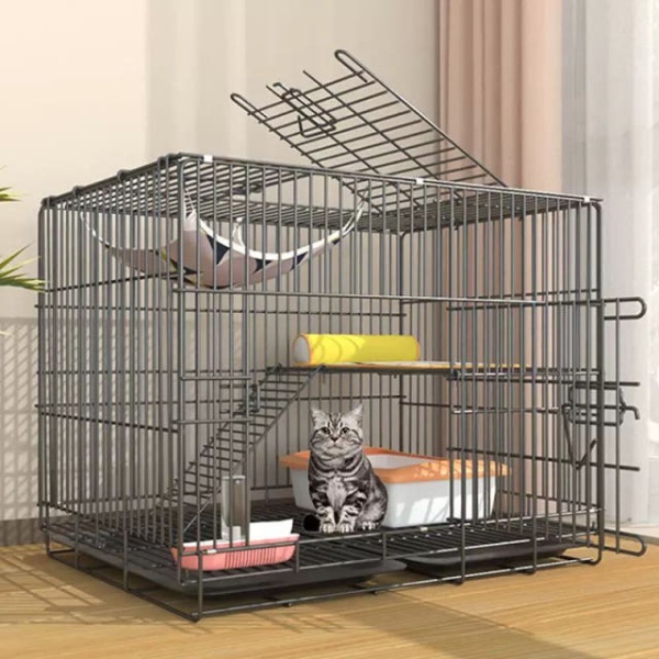프리미엄 슈가글라이더 다람쥐 글라이더 케이지 피그미 고양이 이중층 키우기 61x42x50cm 접이식 이중층 고양이 61x42x50cm 접이식 블랙 - 상세 이미지 2