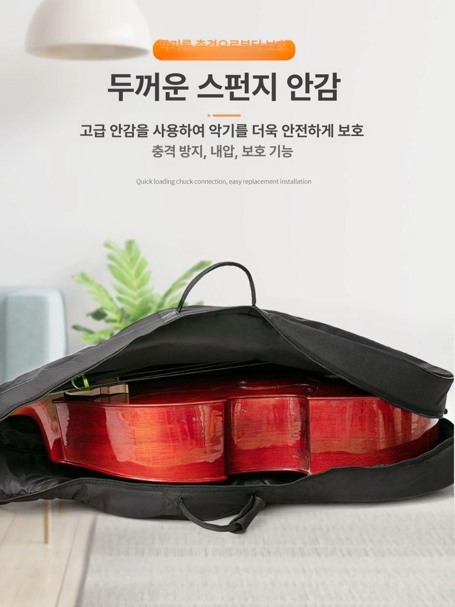 콘트라베이스 더블베이스 케이스 단일사이즈 하드 콘트라베이스케이스 첼로 보관함 더블 경량 - 상세 이미지 2