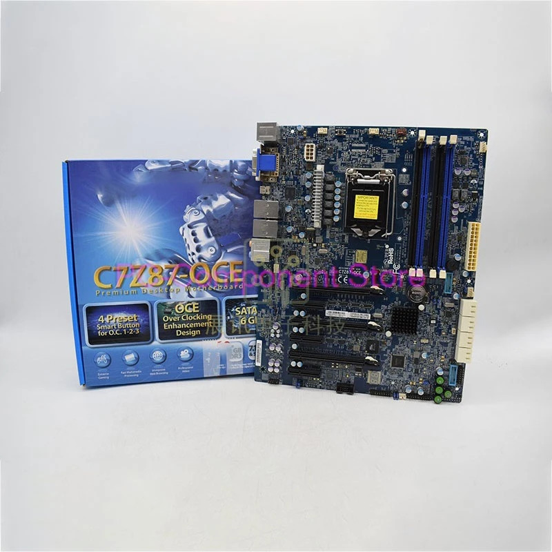 SuperMicro Z87 1150 PCIE SATA IPMI MBD-C7Z87-OCE서버 마더보드
