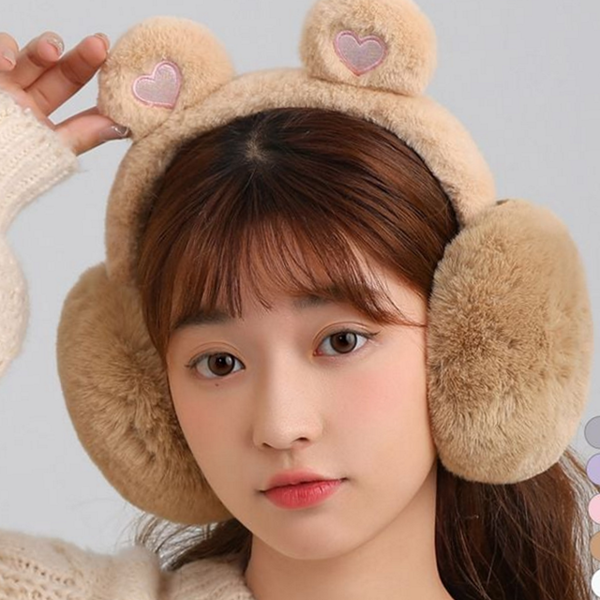 부드러운 겨울 귀마개 뽀글이 털 귀마개 빅사이즈 귀도리 따뜻한 여성 - 상품 이미지