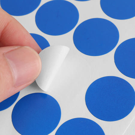 노바협력사 알샵 컬러 원형 스티커 12매 LABEL 일련번호 실링스티커