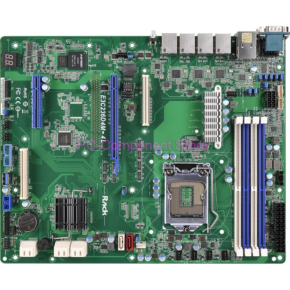 ASRock호환 LGA1151 C236 DDR4 지원 E3-1200 V5 V6 E3C236D4M-4L서버 마더보드