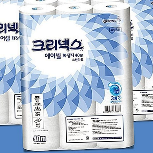 생활용 두루마리화장지 펄프 롤화장지 3겹 24 - 상품 이미지