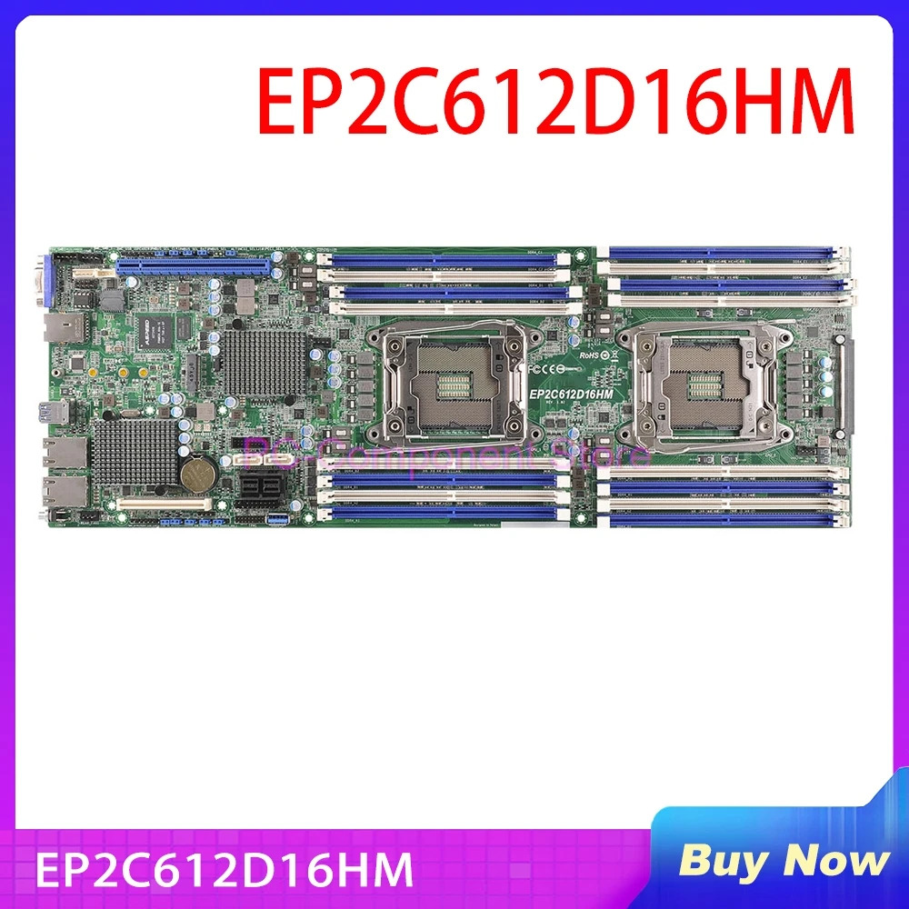 ASRock호환 랙 LGA2011 DDR3 지원서버 마더보드 E5-2600 V3 V4 EP2C612D16HM