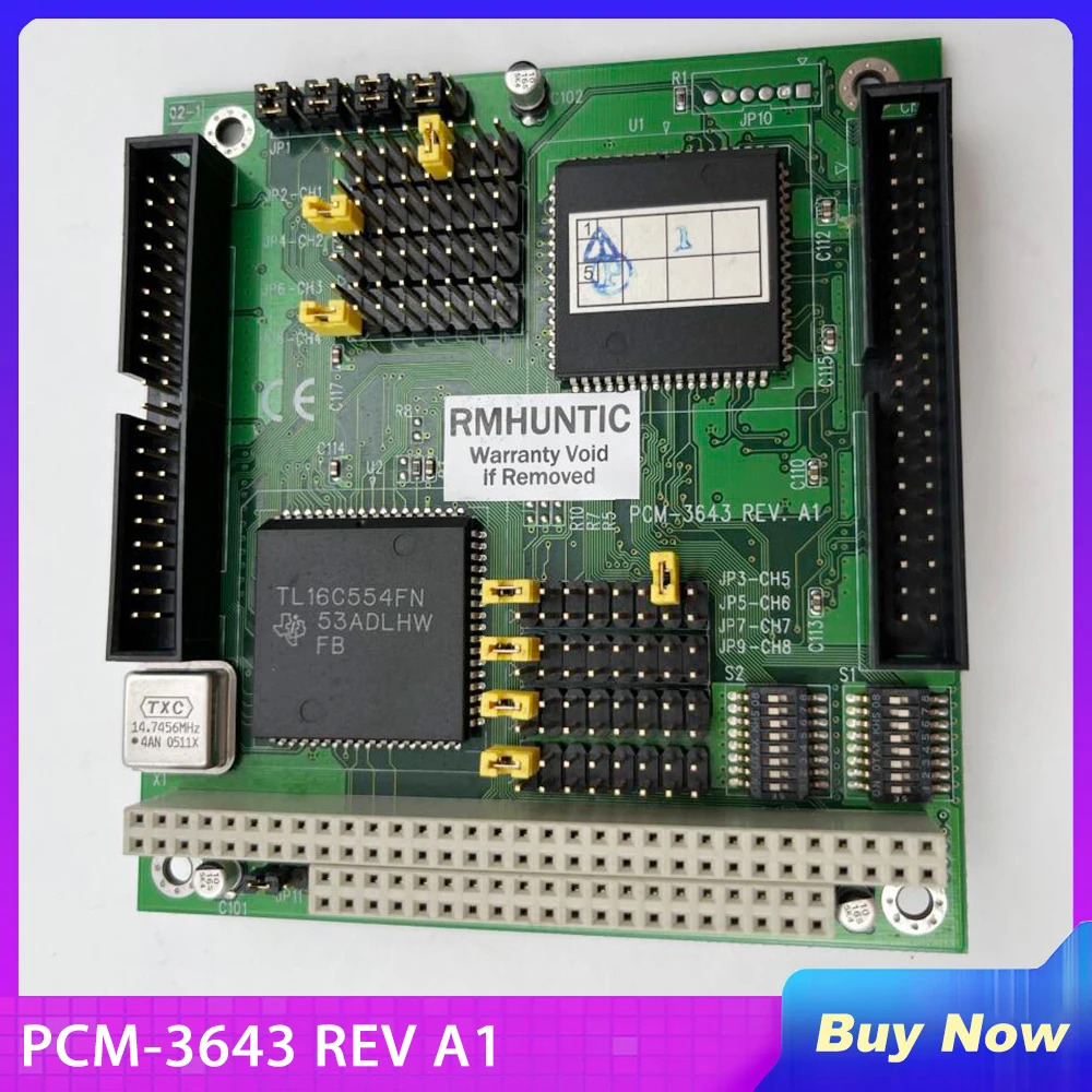 어드밴텍 직렬 포트 카드 확장 통신 모듈 PCM-3643 REV A14포트 RS232 PC104