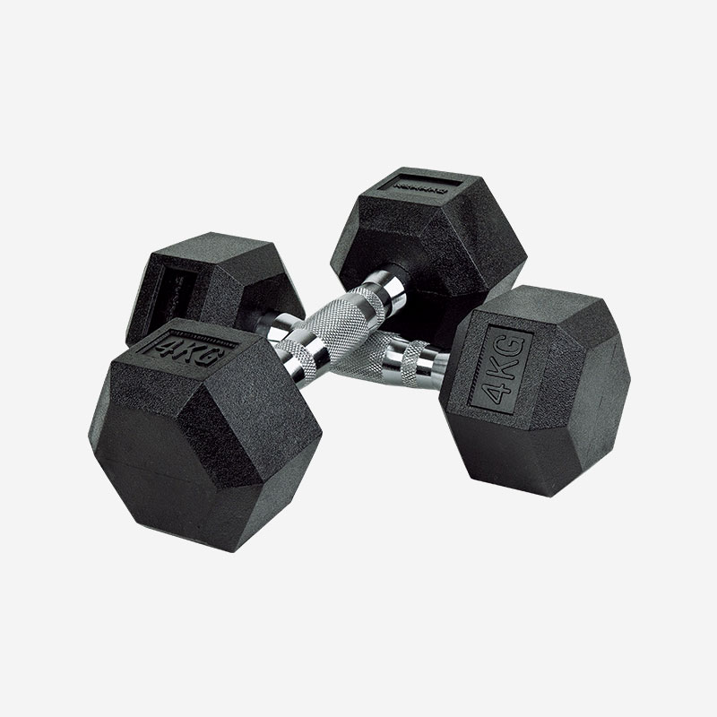 짐맨 PEV 육각 덤벨 냄새없는 아령 4kg, 2개 - 상품 이미지
