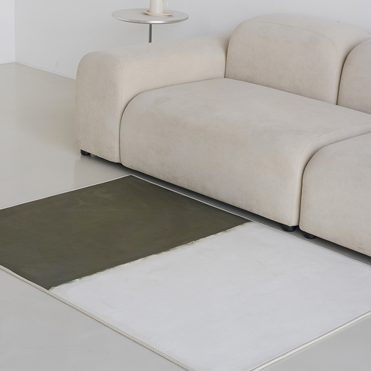 트윈블러 소프티 발수 러그 사계절 단모 거실 침실 소프트 카페트 단일 색상, 100x150cm - 상세 이미지 2