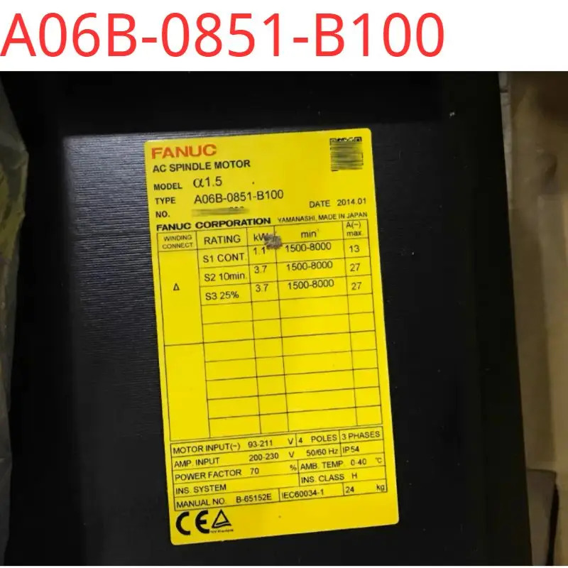 A06B-0851-B100 서보 스핀들 모터