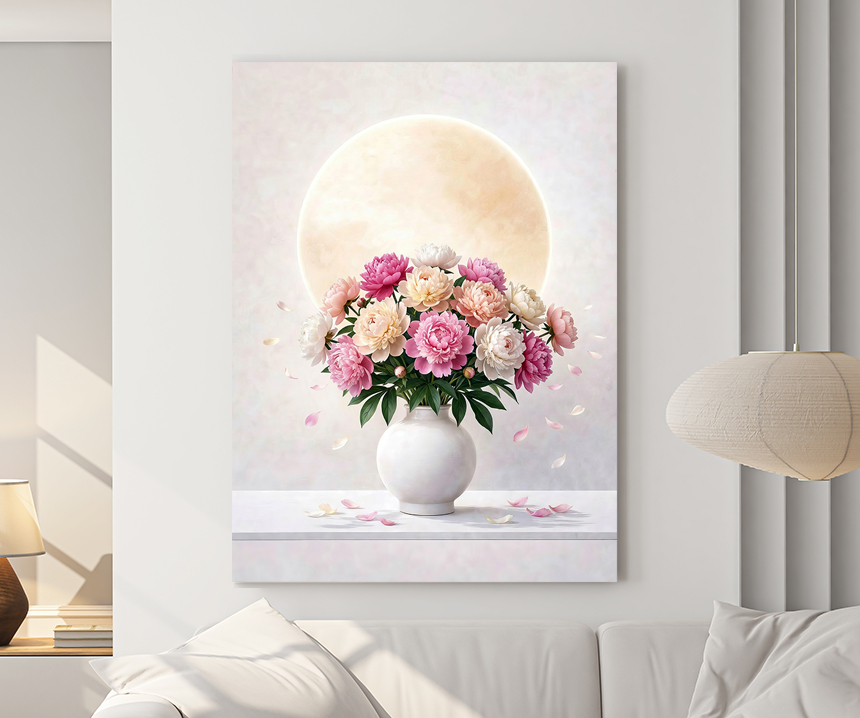 길운 해바라기 달항아리 액자 꽃 그림 풍수 거실 인테리어 개업선물 중형 이미지 4