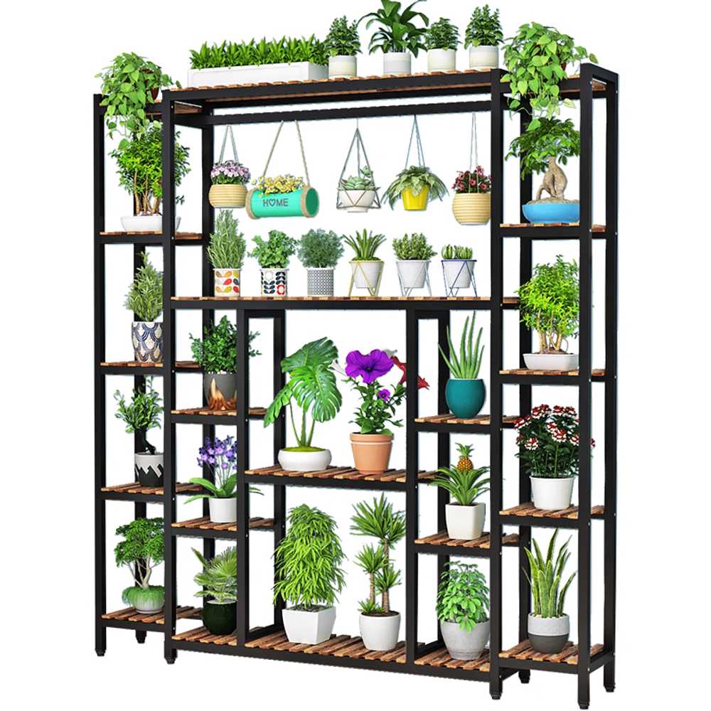 화분 진열대 철제 인테리어 받침대 용 선반 베란다 100X30X140 - 상세 이미지 2