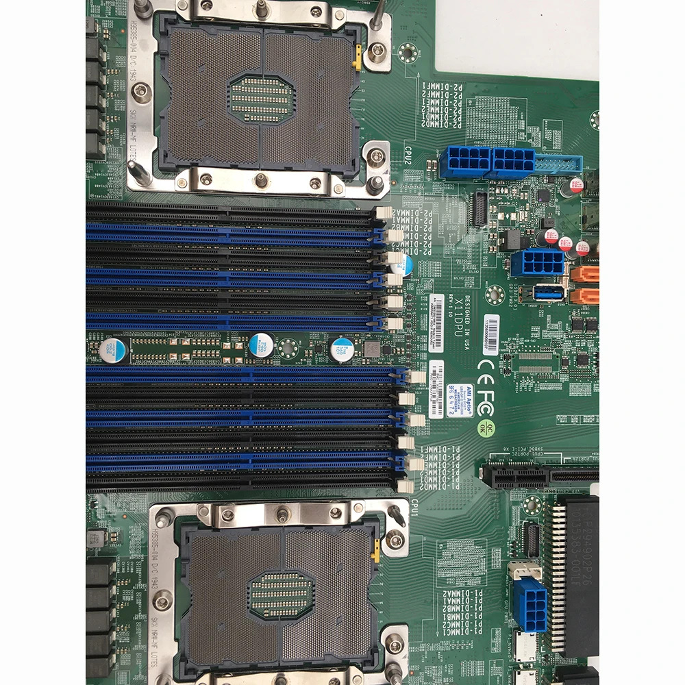마더보드 대 Xeon 확장 프로세서 14개 SATA36Gbps 포트 X11DPU듀얼 소켓 LGA-3647 컨트롤러
