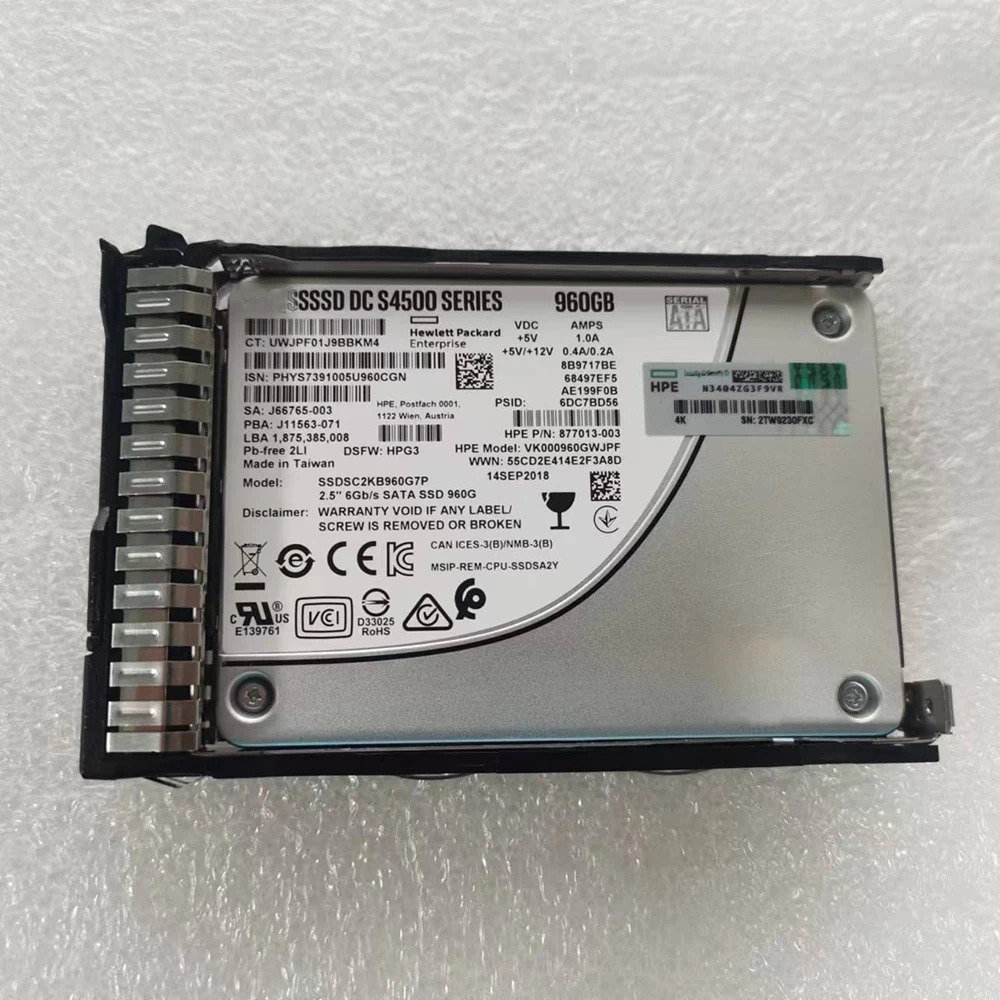 hp호환E 877013-003 S4500 SSD SATA3 SSDSC2KB 960GB