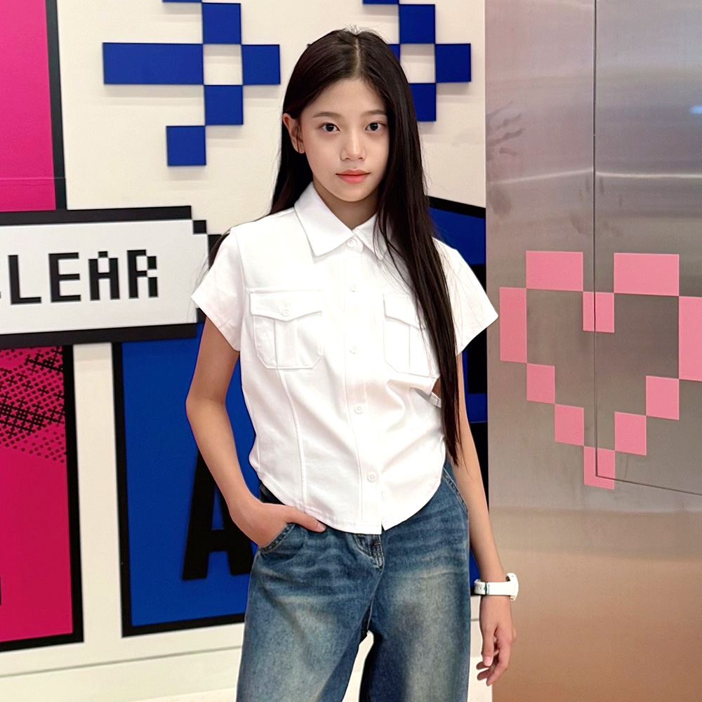 더데이걸 Y2K 반팔셔츠 TGBW25303 - 상품 이미지