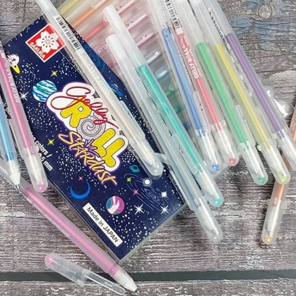 글리터 반짝이 젤 펜 워터프루프 12색 젤 펜 학용품 사무용 - 상품 이미지