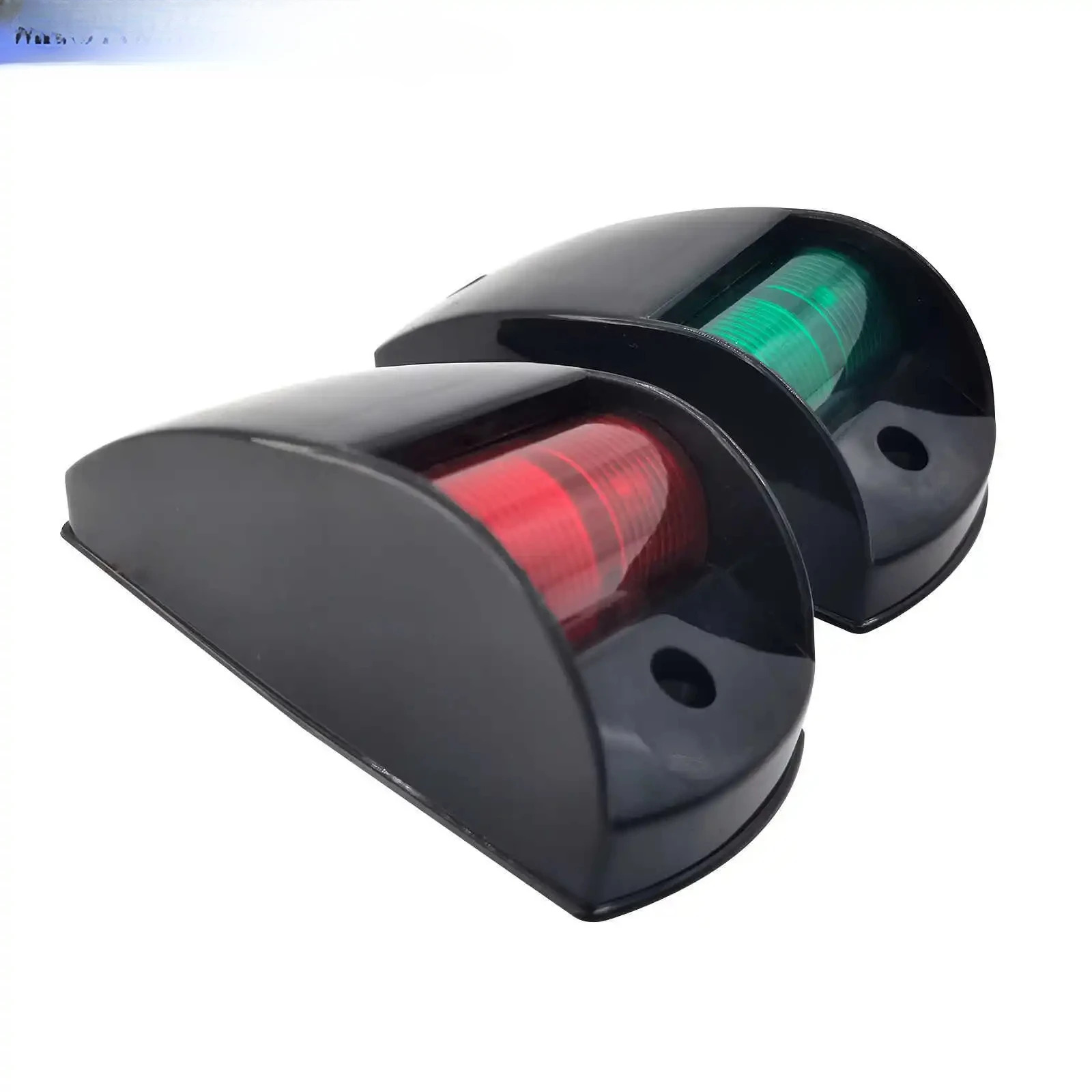 검은색 플라스틱 텅스텐 필라멘트 빨간색 녹색 전등갓 12V5W 항해 조명 요트 또는 선외 보트 피팅