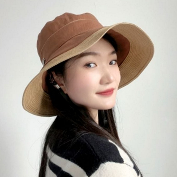 데일리버킷 여성 버킷 햇 스트랩 여성 벙거지 모자 여름 휴가 - 상품 이미지