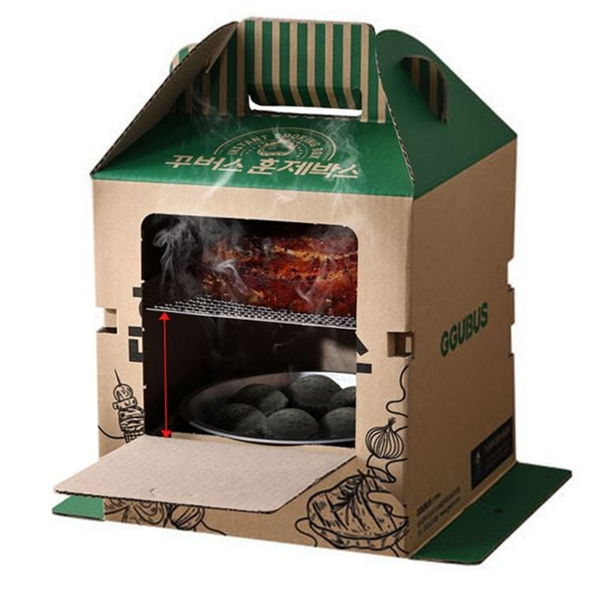 휴대용 캠핑용 훈제기 야외용 바베큐 훈제기 간편 캠핑