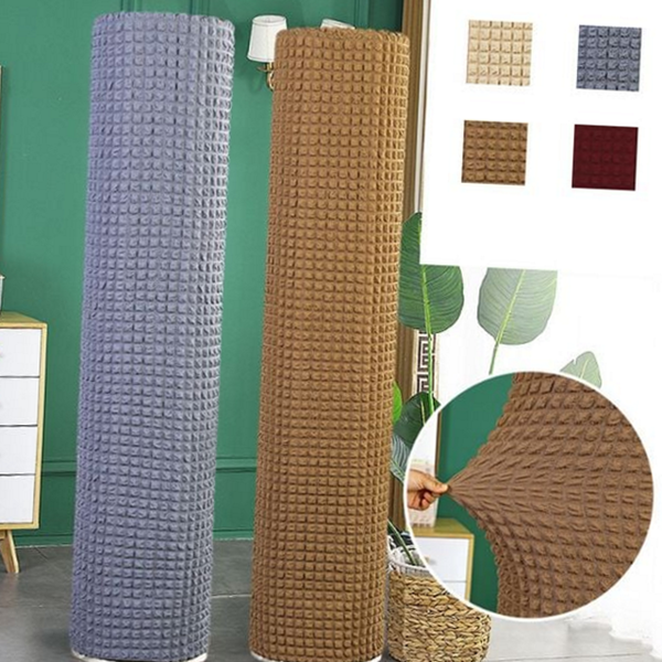 인테리어 원형 에어컨 커버 패브릭 스탠드 에어컨 커버 고탄력 사계절